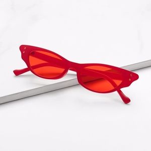 Red Cat Eye Sunglasses